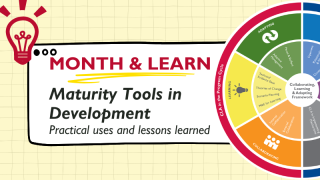 March Newsletter Month & Learn: Maturity Tools in Development-practical uses and lessons learned