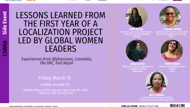 Lessons Learned from the First Year of a Localization project led by global women leaders